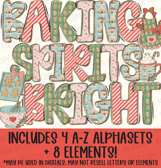 Baking Spirits Bright Alphaset