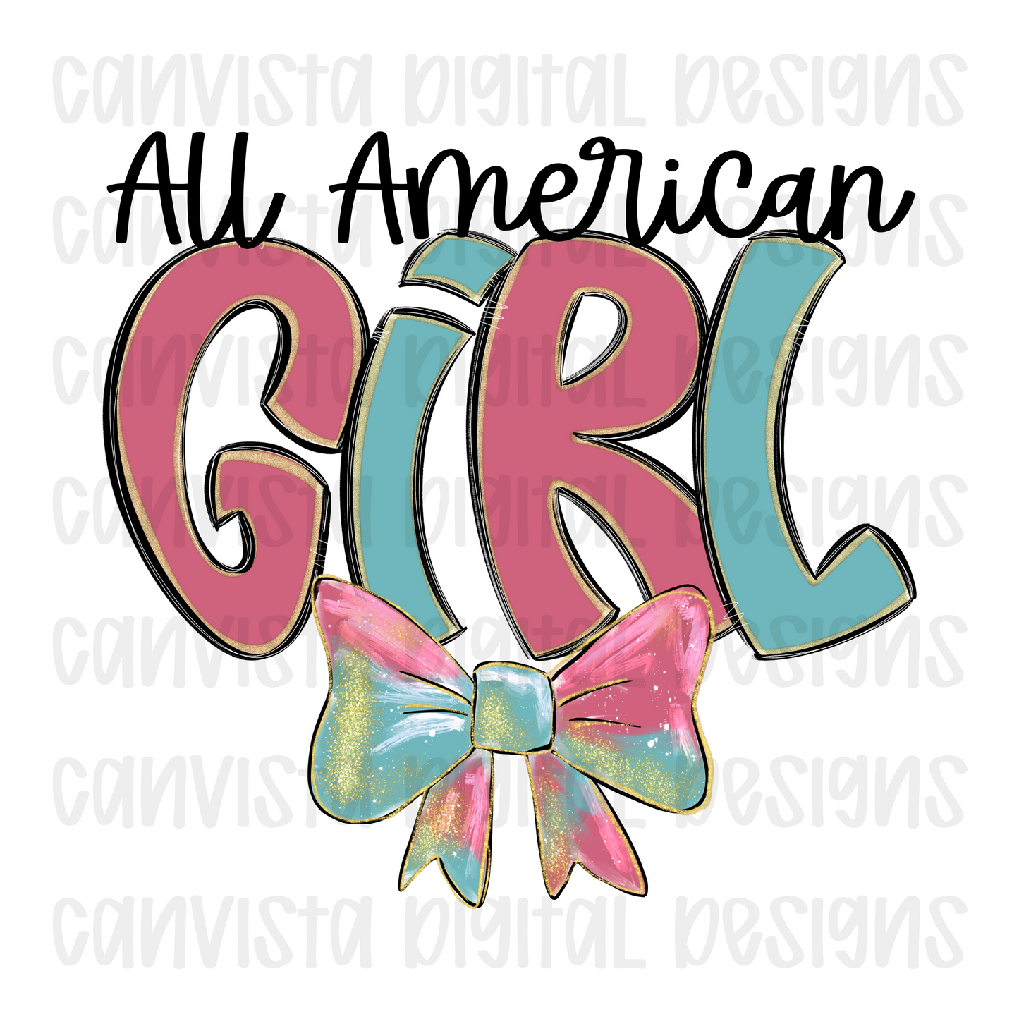 All American Girl Digital Design
