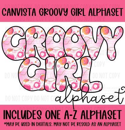 Groovy Girl Alphaset - Must Have Access to Google Drive