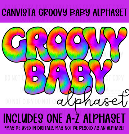 Groovy Baby Alphaset - Must Have Access to Google Drive