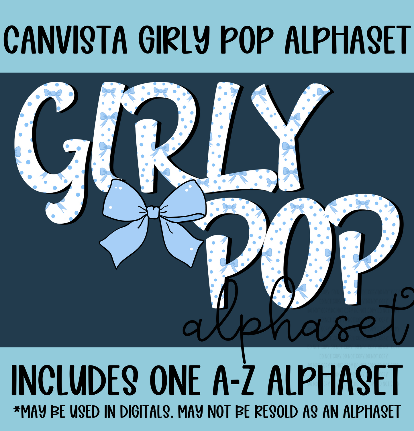 Girly Pop Alphaset - Must Have Access to Google Drive