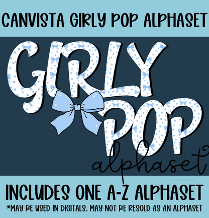 Girly Pop Alphaset - Must Have Access to Google Drive