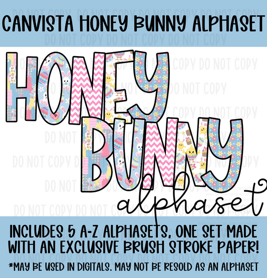 Honey Bunny Alphaset - Must Have Access to Google Drive