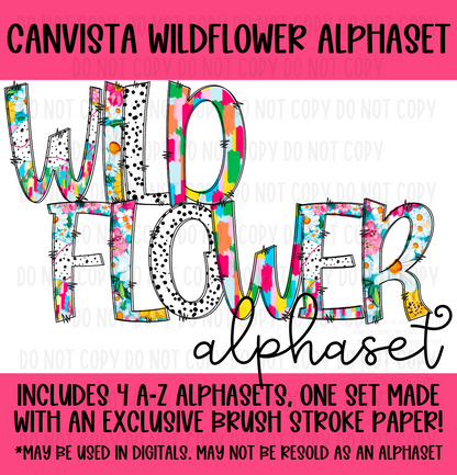 Wildflower Alphaset - Must Have Access to Google Drive