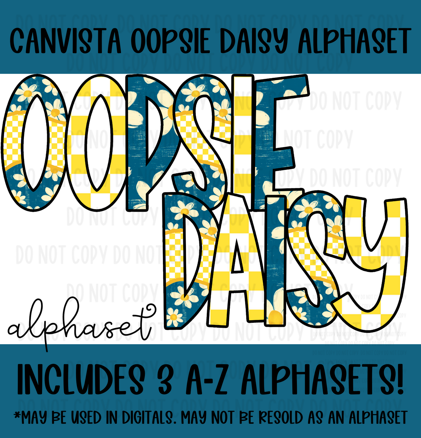 Oopsie Daisy Alphaset - Must Have Access to Google Drive