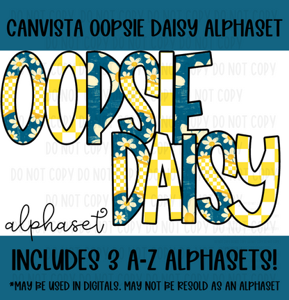 Oopsie Daisy Alphaset - Must Have Access to Google Drive
