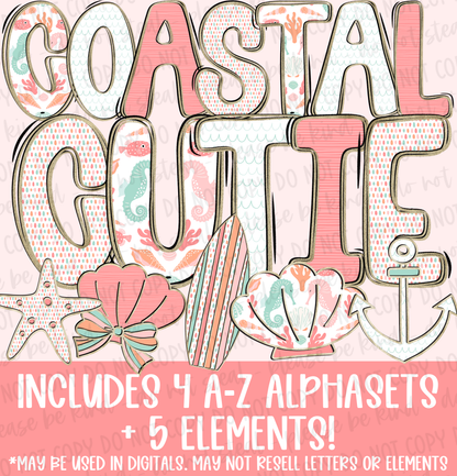 Coastal Cutie Alphaset