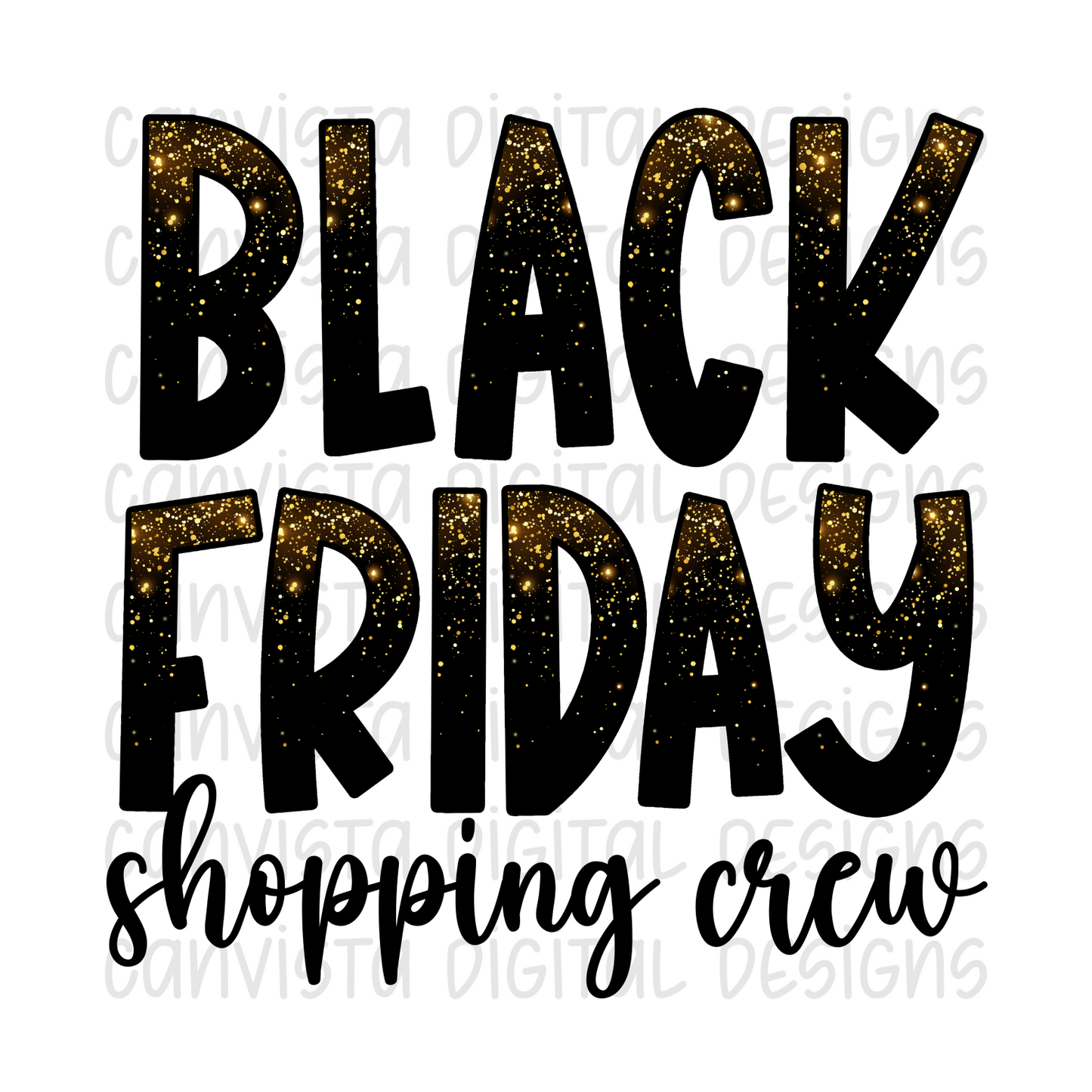 Black Friday Shopping Crew PNG File - Digital Design