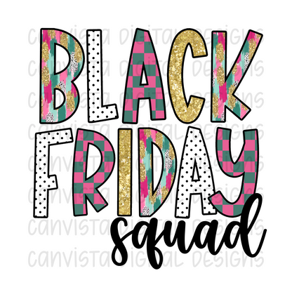 Black Friday Squad PNG File - Digital Design