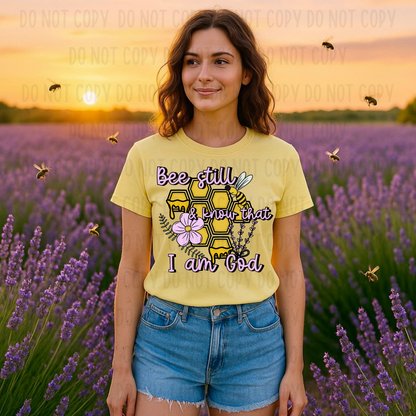 Bee Still & Know That I Am God Digital Design