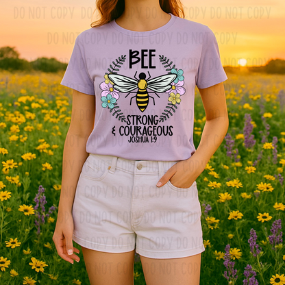 Bee Strong & Courageous Digital Design