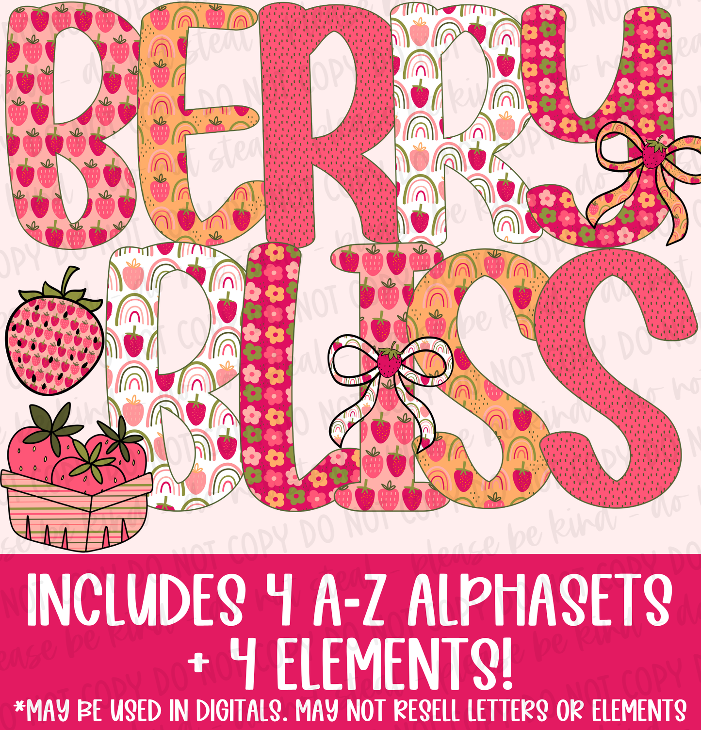 Berry Bliss Alphaset
