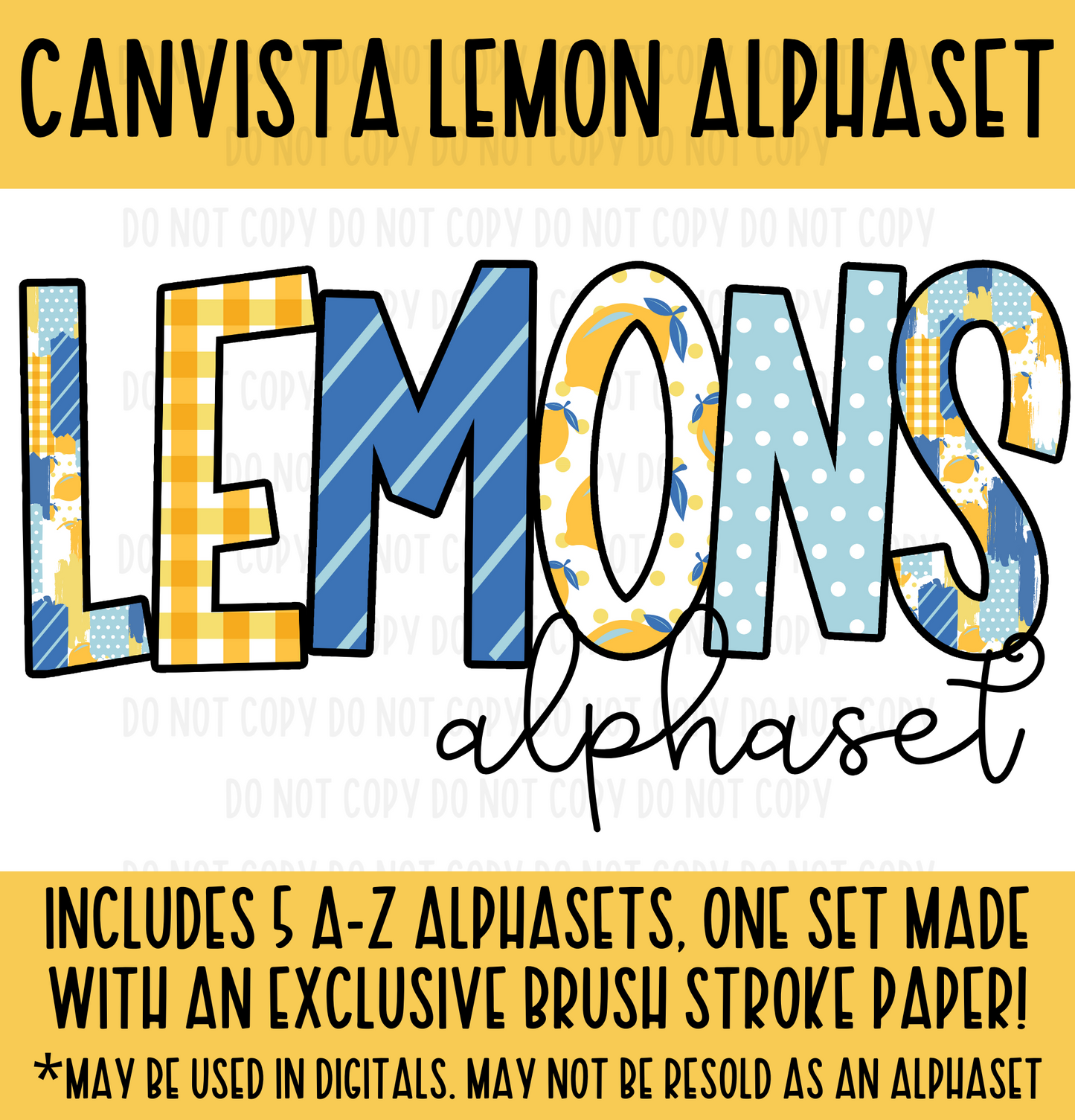 Lemons Alphaset - Must Have Access to Google Drive