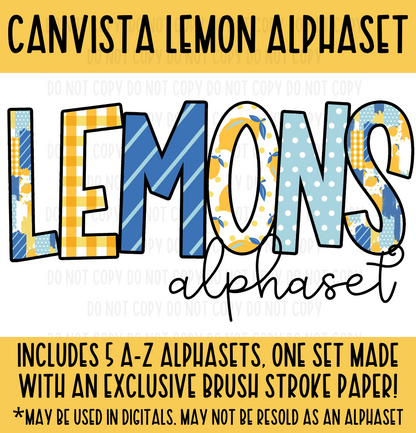 Lemons Alphaset - Must Have Access to Google Drive