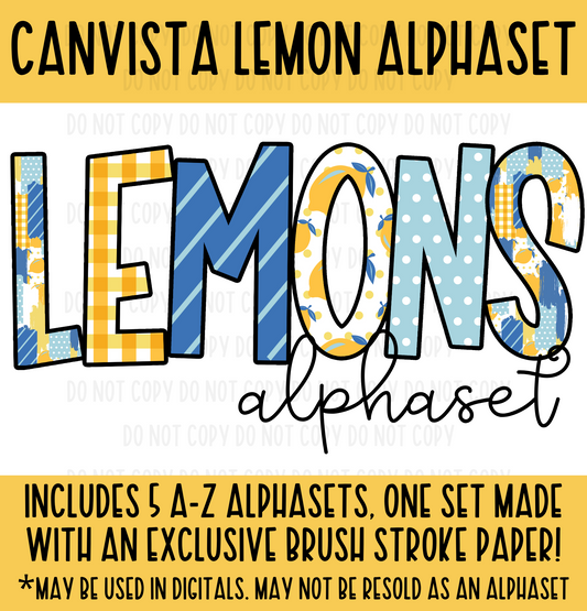 Lemons Alphaset - Must Have Access to Google Drive