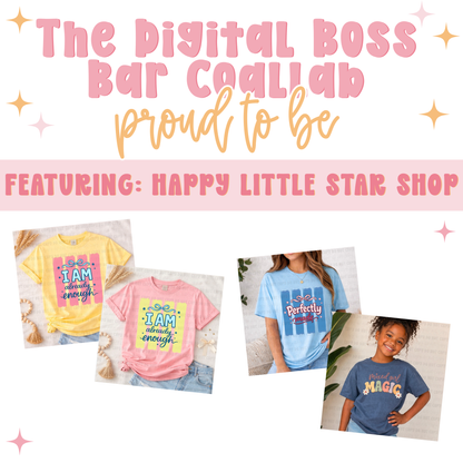Proud To Be - The Boss Bar Designer Collab Bundle - Digital Designs