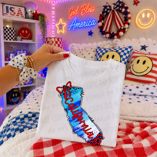 California - Patriotic State Digital Design