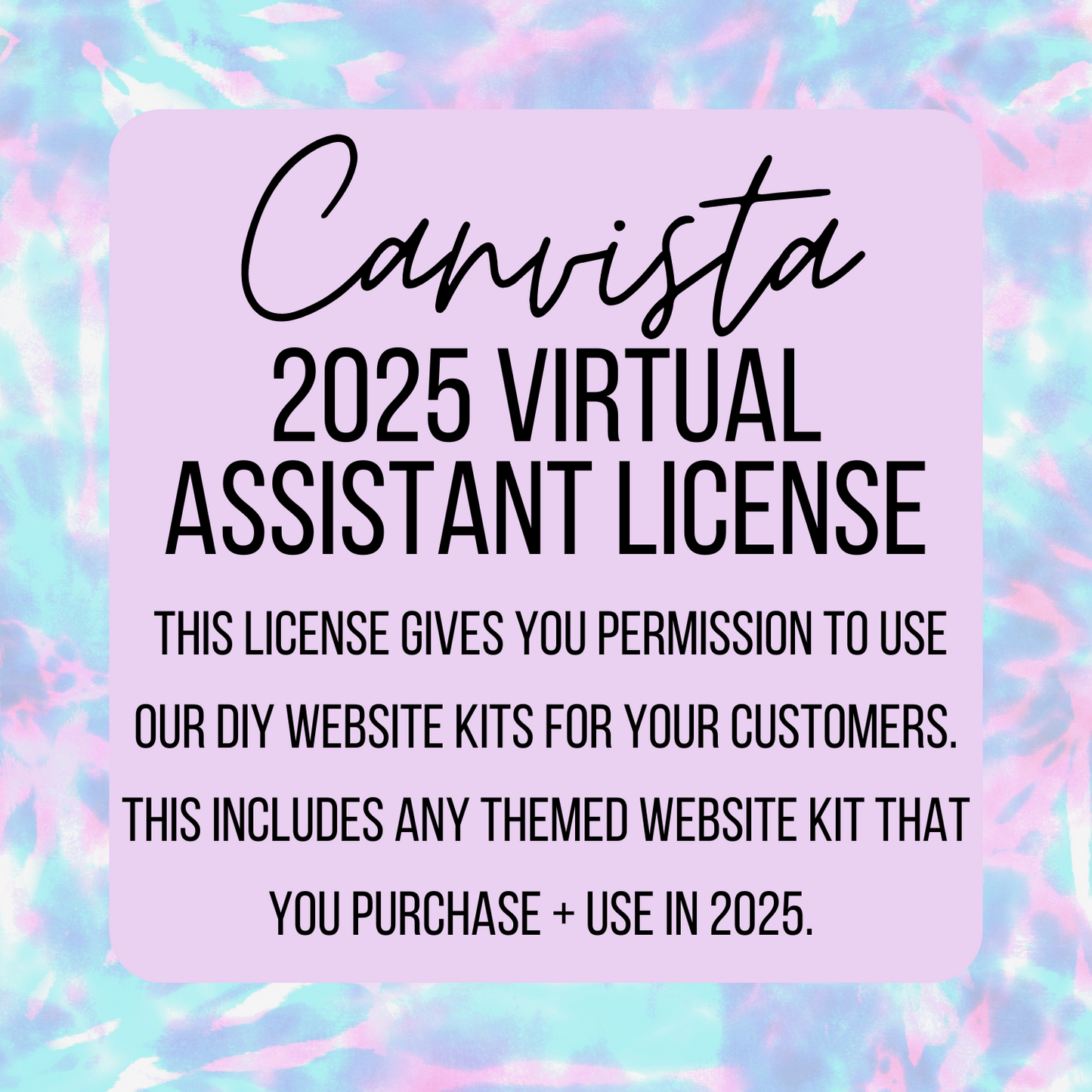 2025 VA License for DIY Themed Website Kits