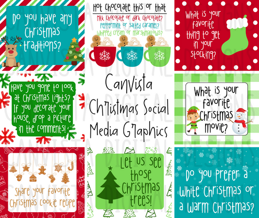 Mini Christmas Social Media Graphics Bundle