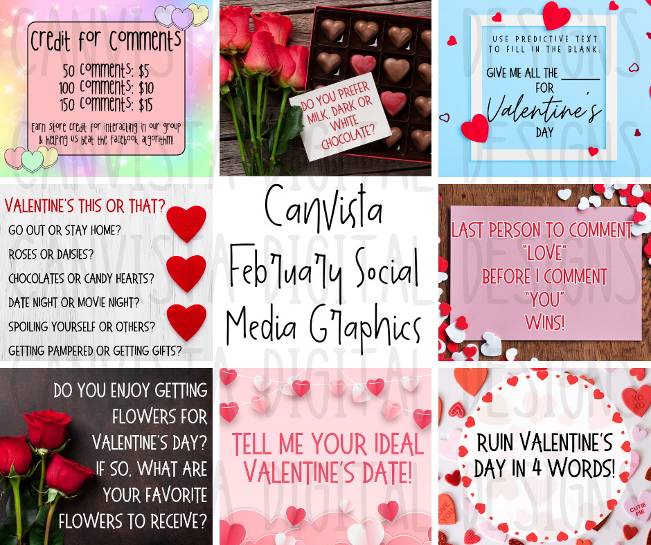 February Social Media Graphics Drive - Must Have Access to Google Drive