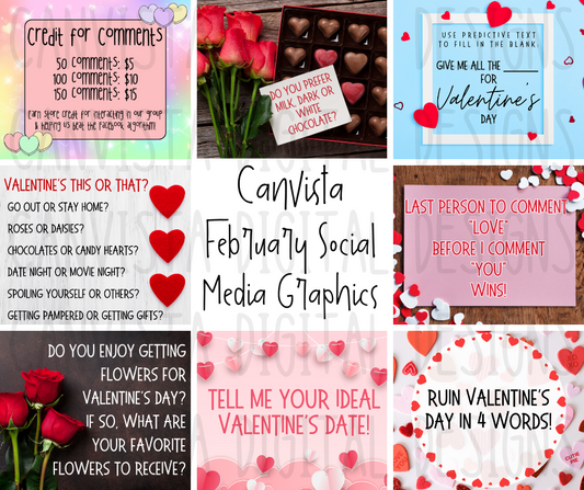 February Social Media Graphics Drive - Must Have Access to Google Drive