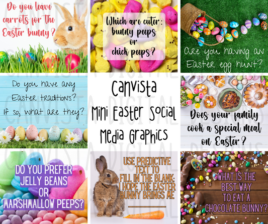 Easter Themed Mini Graphics Bundle