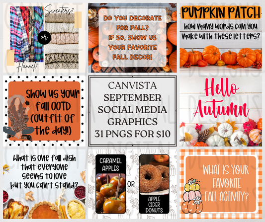 Fall Social Media Graphics Drive