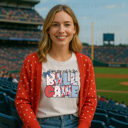 Take Me Out To The Ball Game PNG File - Digital Design