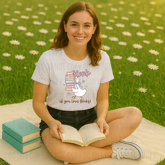 HONK If You Love Books PNG File - Digital Design