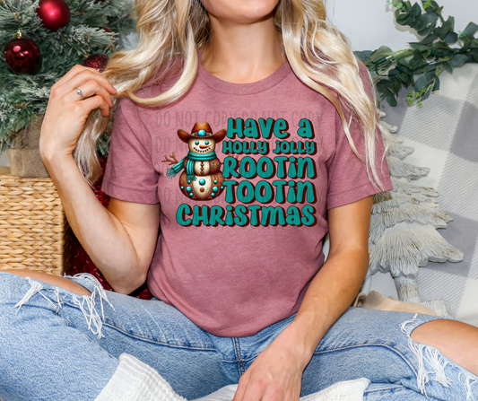 Have A Holly Jolly Rootin Tootin Christmas PNG File - Digital Design