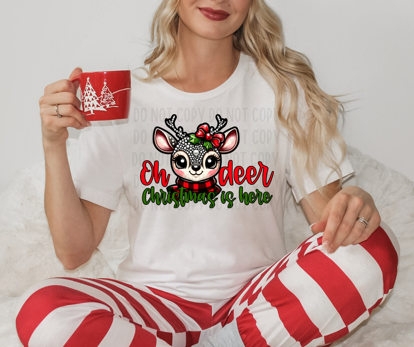 Oh Deer Christmas is Here PNG File - Digital Design