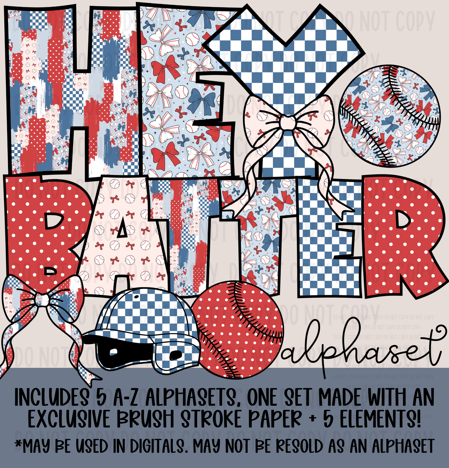 Hey Batter Alphaset