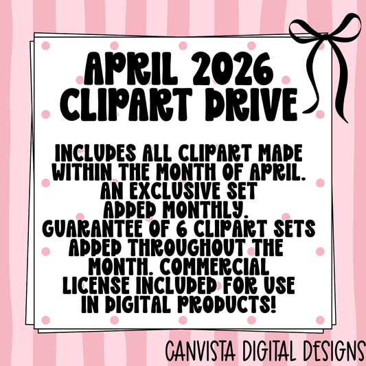 April 2026 Clipart Drive
