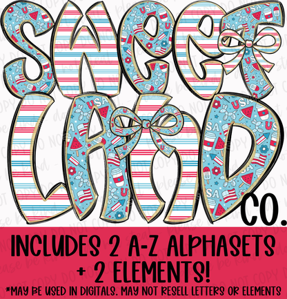 Sweet Land Mini Alphaset