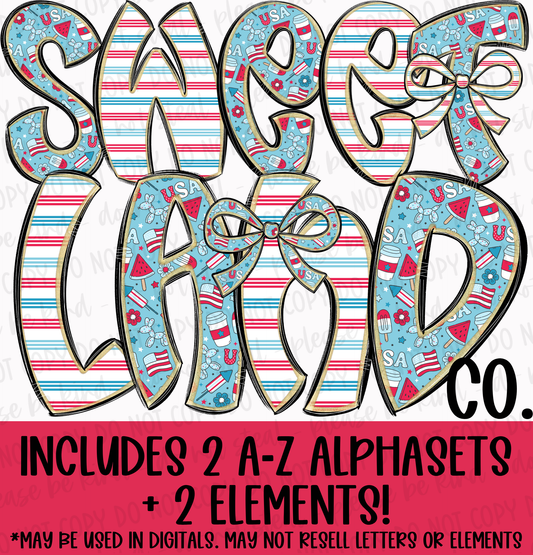 Sweet Land Mini Alphaset