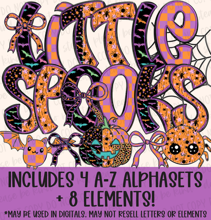 Little Spooks Alphaset