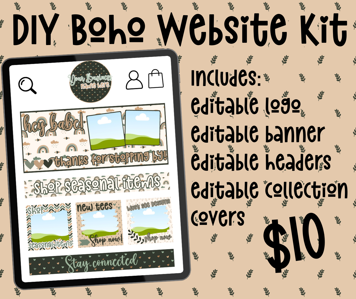 DIY Boho Website Kit