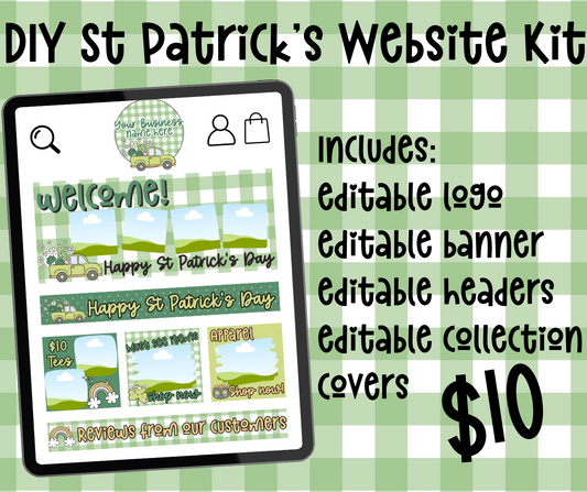 DIY St Patrick's Website Kit