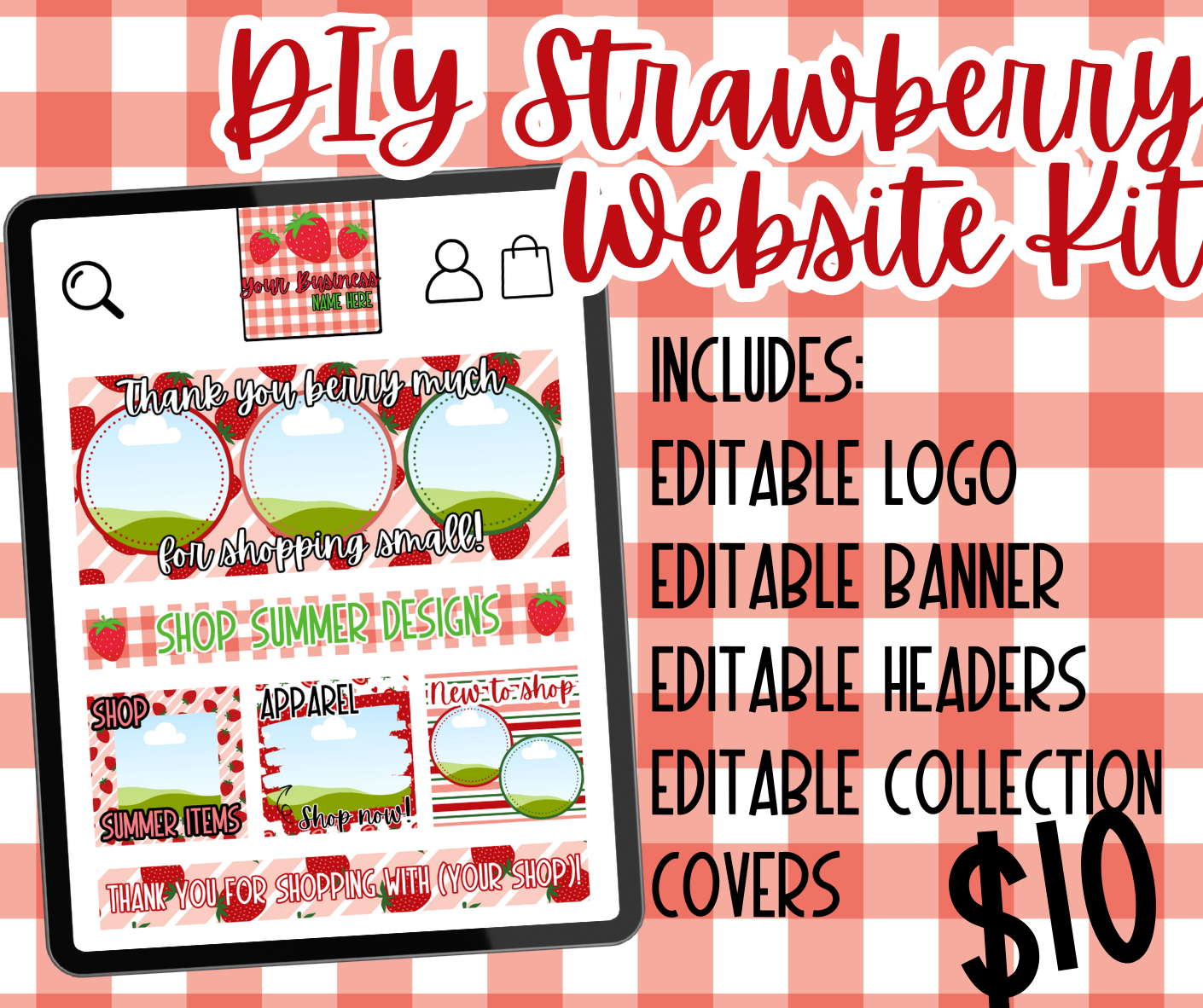 DIY Strawberry Website Kit