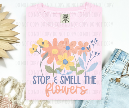 Stop & Smell The Flowers PNG File - Digital Design