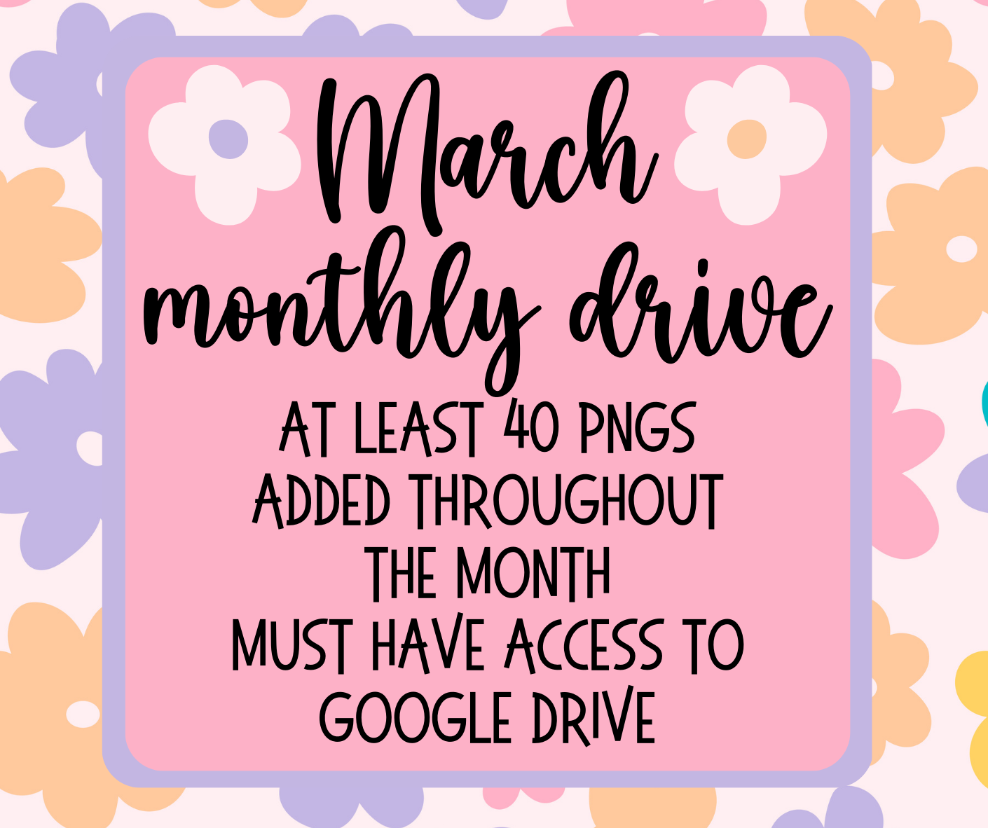 March 2024 Monthly Drive - Digital Design Bundle - Must Have Access To Google Drive