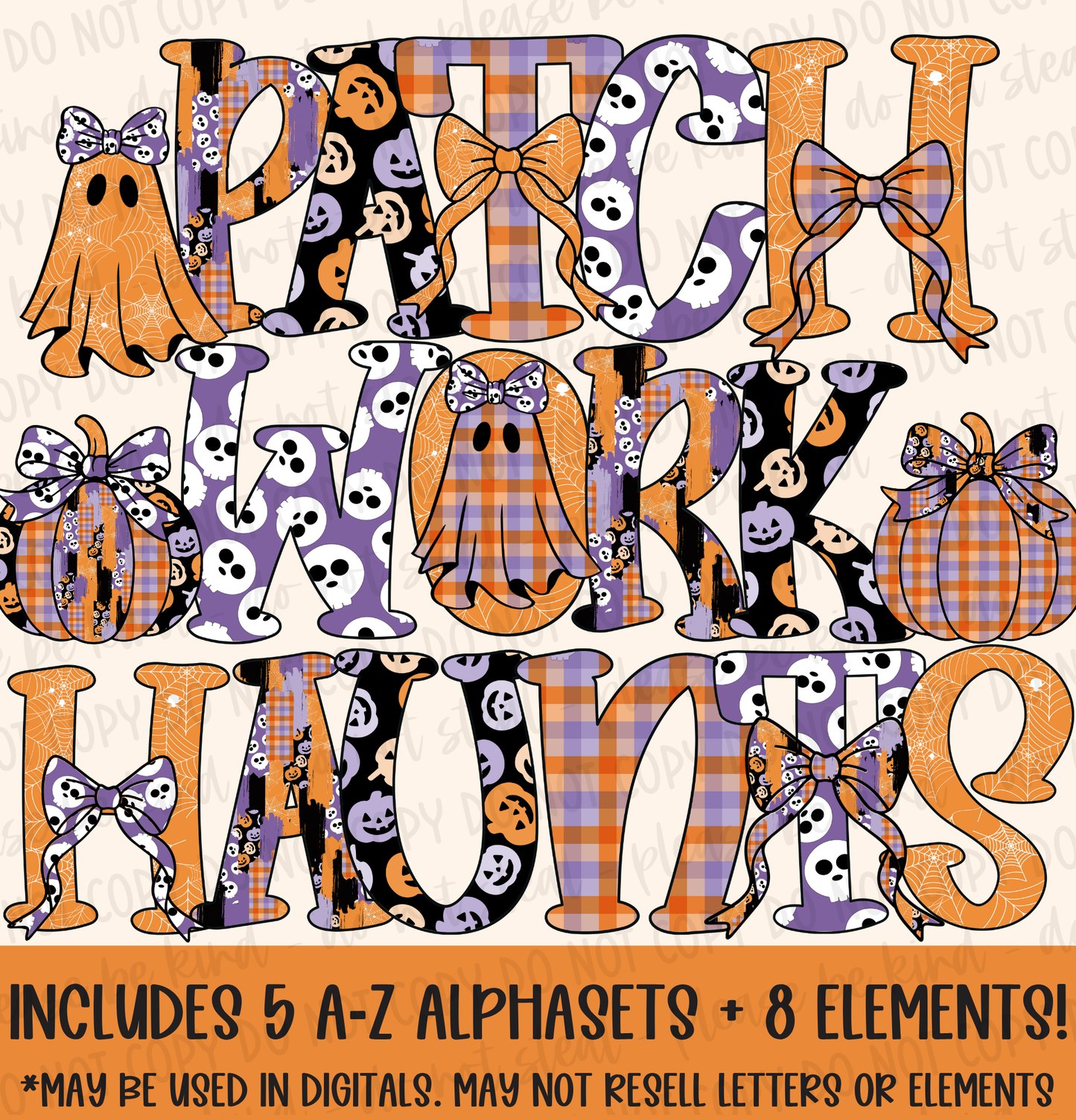 Patchwork Haunts Alphaset