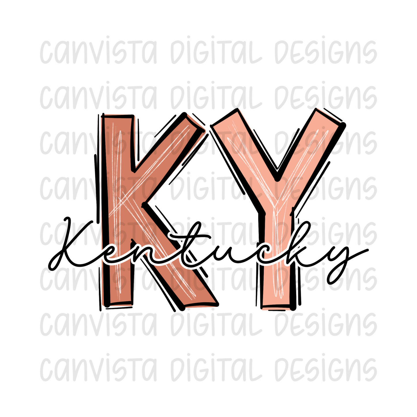 KY - Kentucky PNG File-Digital Design