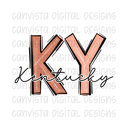 KY - Kentucky PNG File-Digital Design