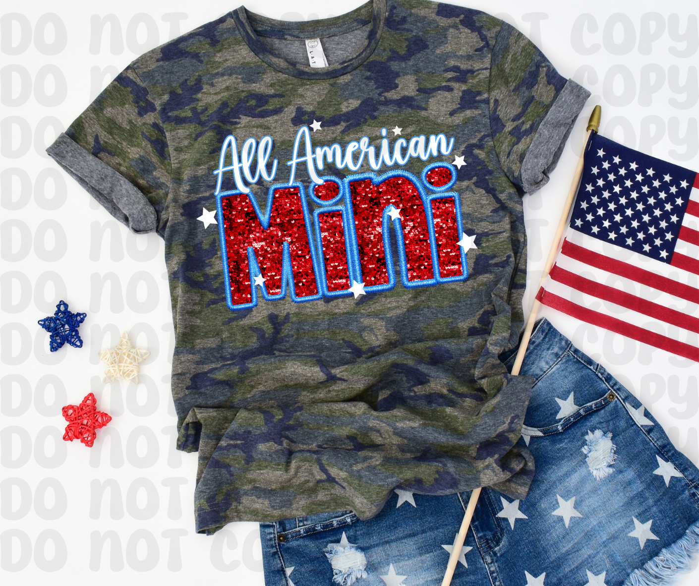 All American Mini PNG File-Digital Design