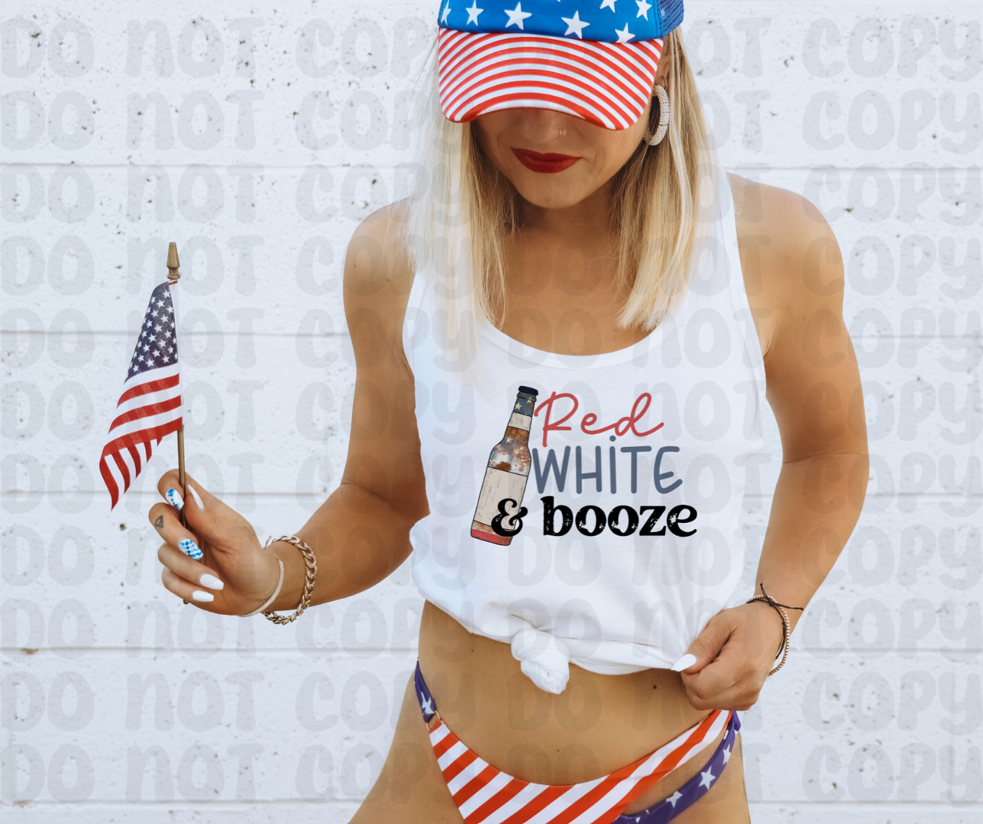 Red White & Booze PNG File - Digital Design