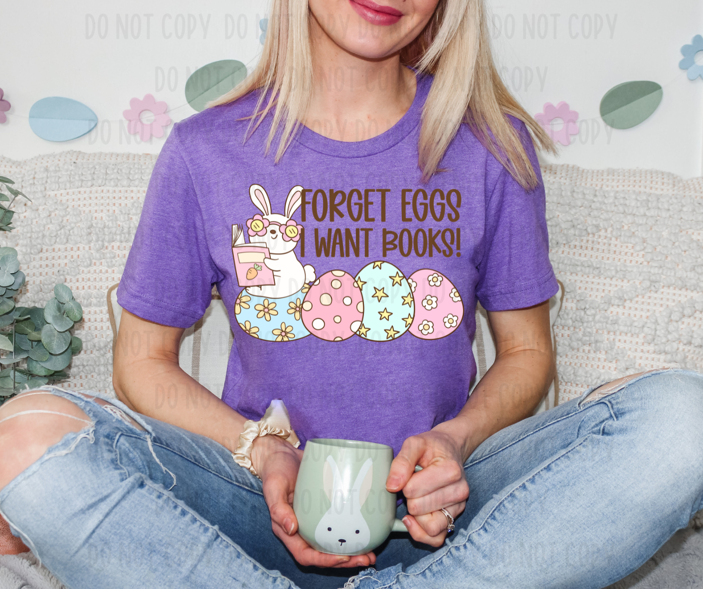Forget Eggs.. I Want Books PNG File - Digital Design
