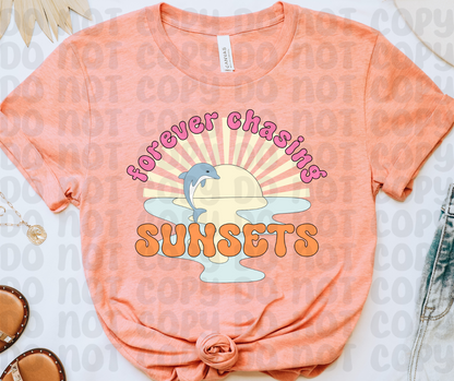 Forever Chasing Sunsets PNG File - Coastal Cowgirl - Digital Design