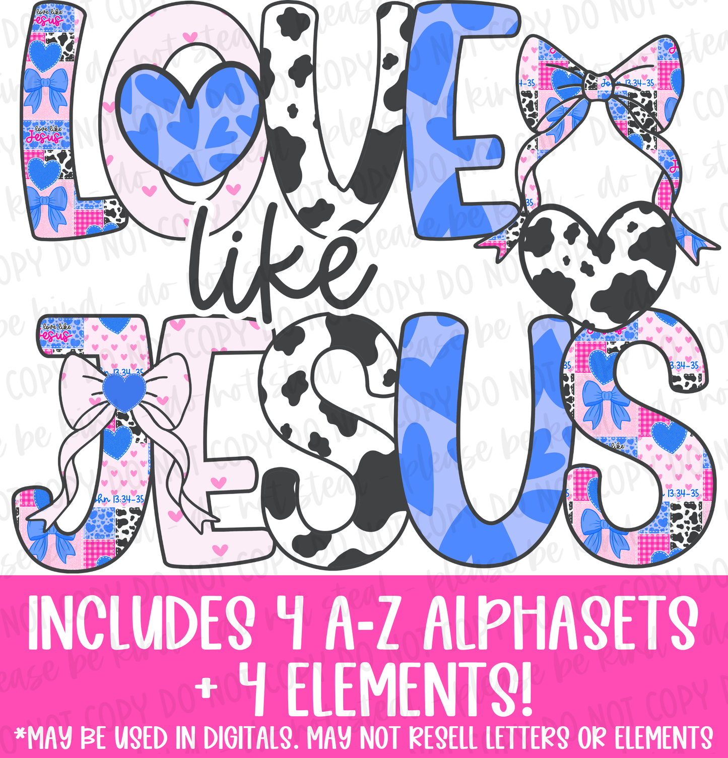 Love Like Jesus Alphaset