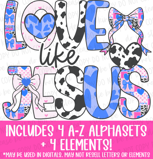 Love Like Jesus Alphaset
